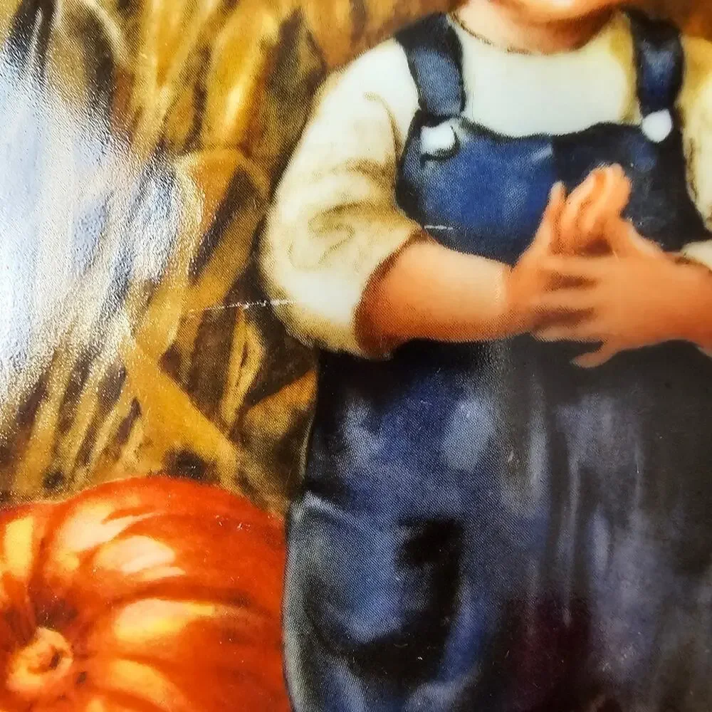 Knowles Plate Thanksgiving 1986 Second Issue Jessie Wilcox Smith Childhood Plate